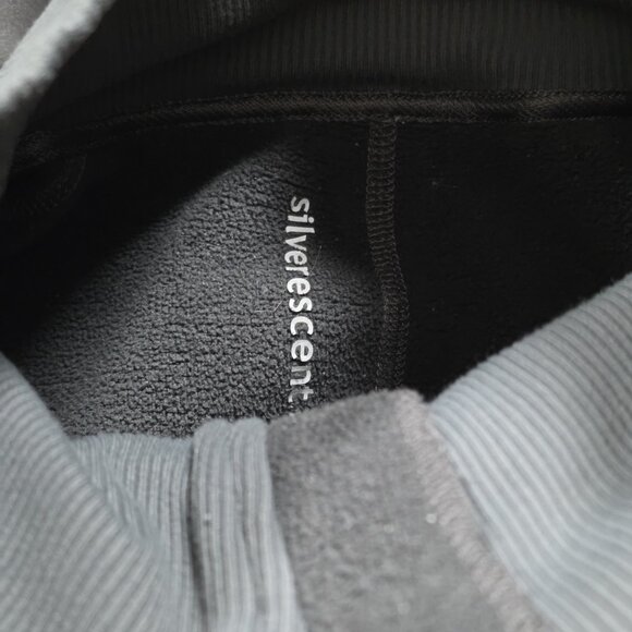 Lululemon Softshell Jacket Womens S/M Gray Zip LS Silverscent Hood Fleece Inside - Picture 10 of 16
